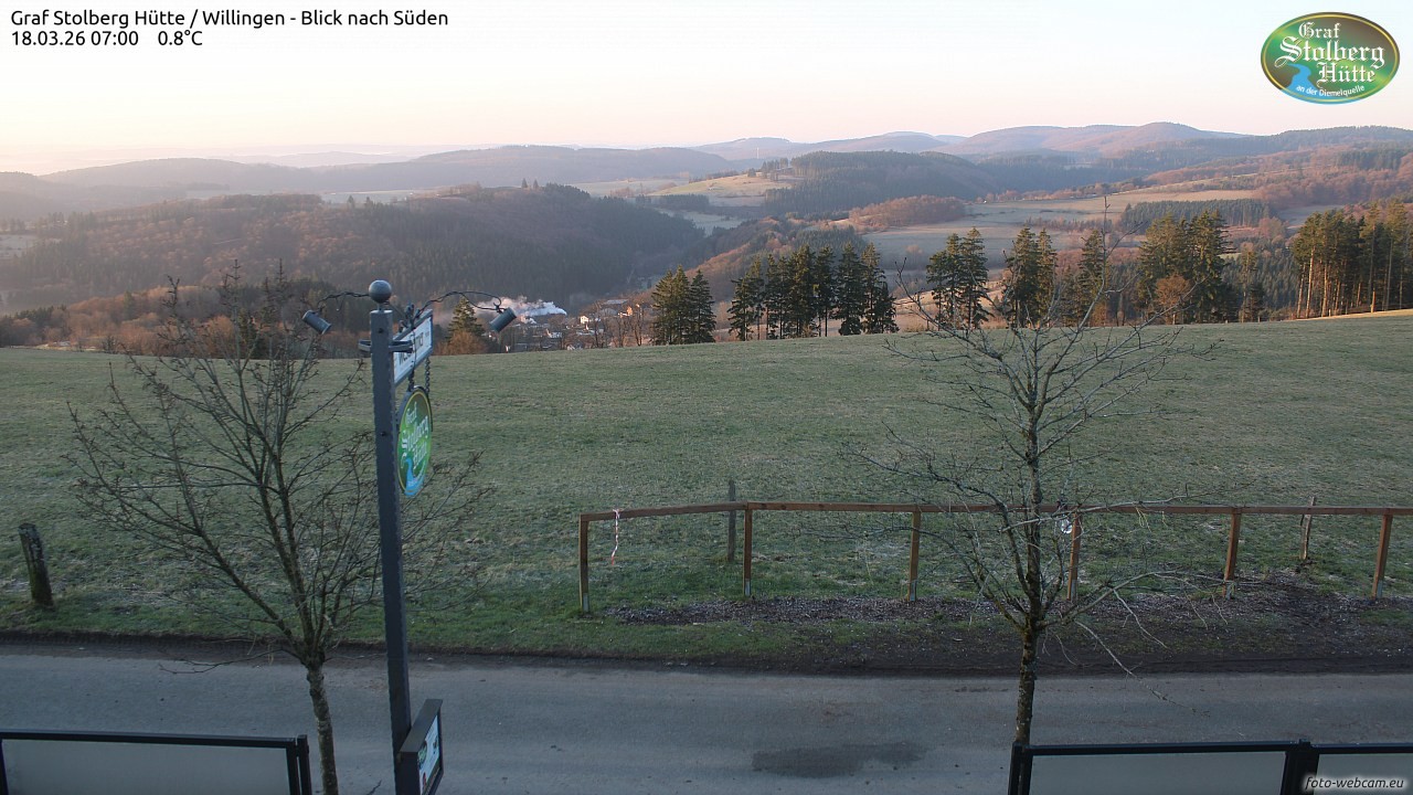 Archived image Webcam Mountain Hut Graf Stolberg near Willingen