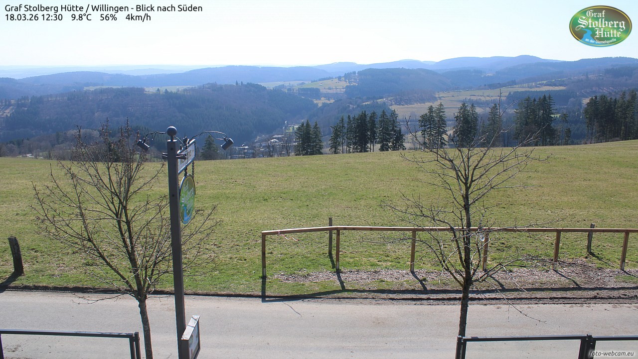 Archived image Webcam Mountain Hut Graf Stolberg near Willingen