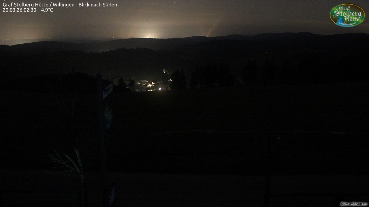 Archived image Webcam Mountain Hut Graf Stolberg near Willingen
