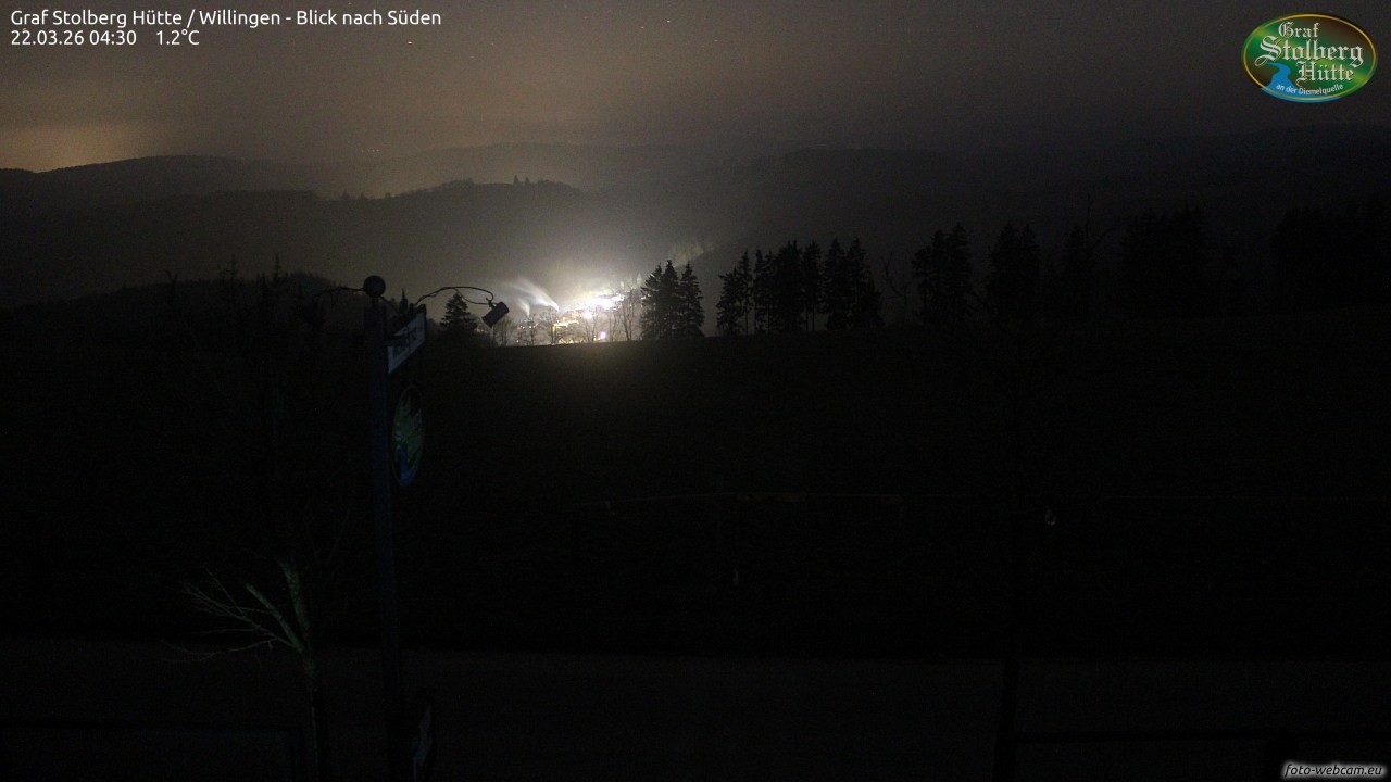 Archiv Foto Webcam Willingen: Graf Stolberg Hütte bei Usseln
