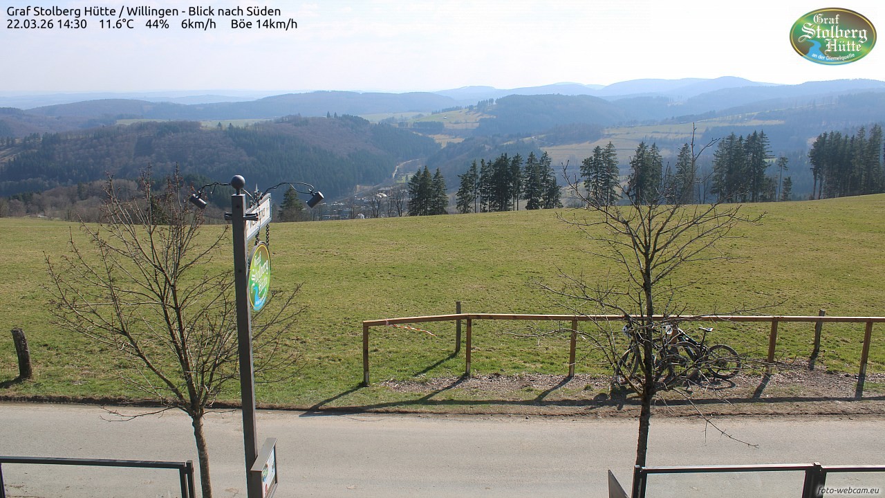 Archiv Foto Webcam Willingen: Graf Stolberg Hütte bei Usseln