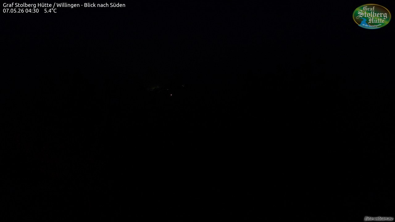 Archived image Webcam Mountain Hut Graf Stolberg near Willingen