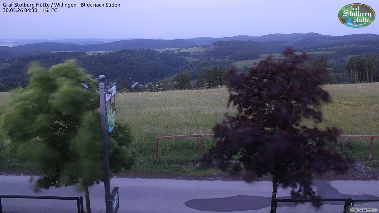 Archived image Webcam Mountain Hut Graf Stolberg near Willingen