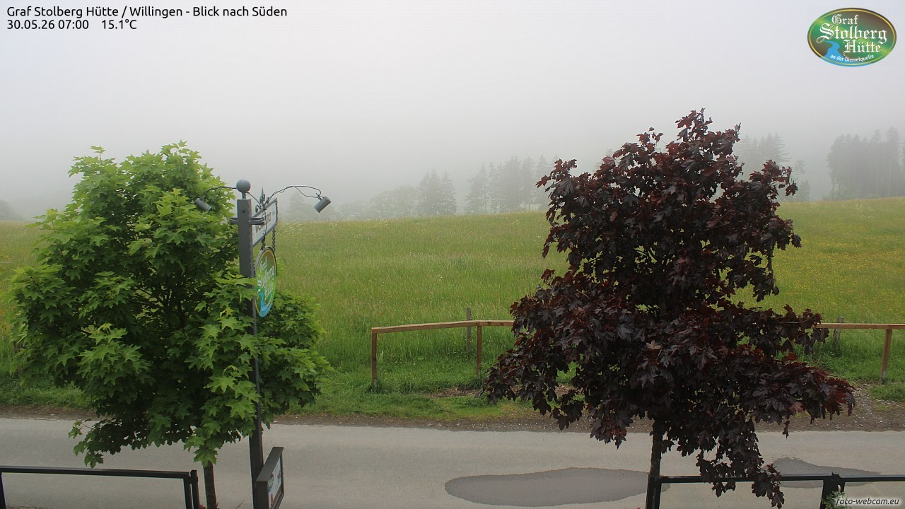 Archived image Webcam Mountain Hut Graf Stolberg near Willingen