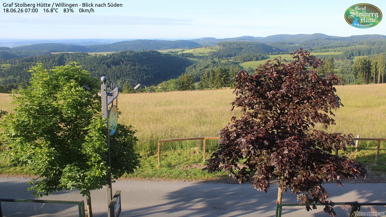 Archiv Foto Webcam Willingen: Graf Stolberg Hütte bei Usseln