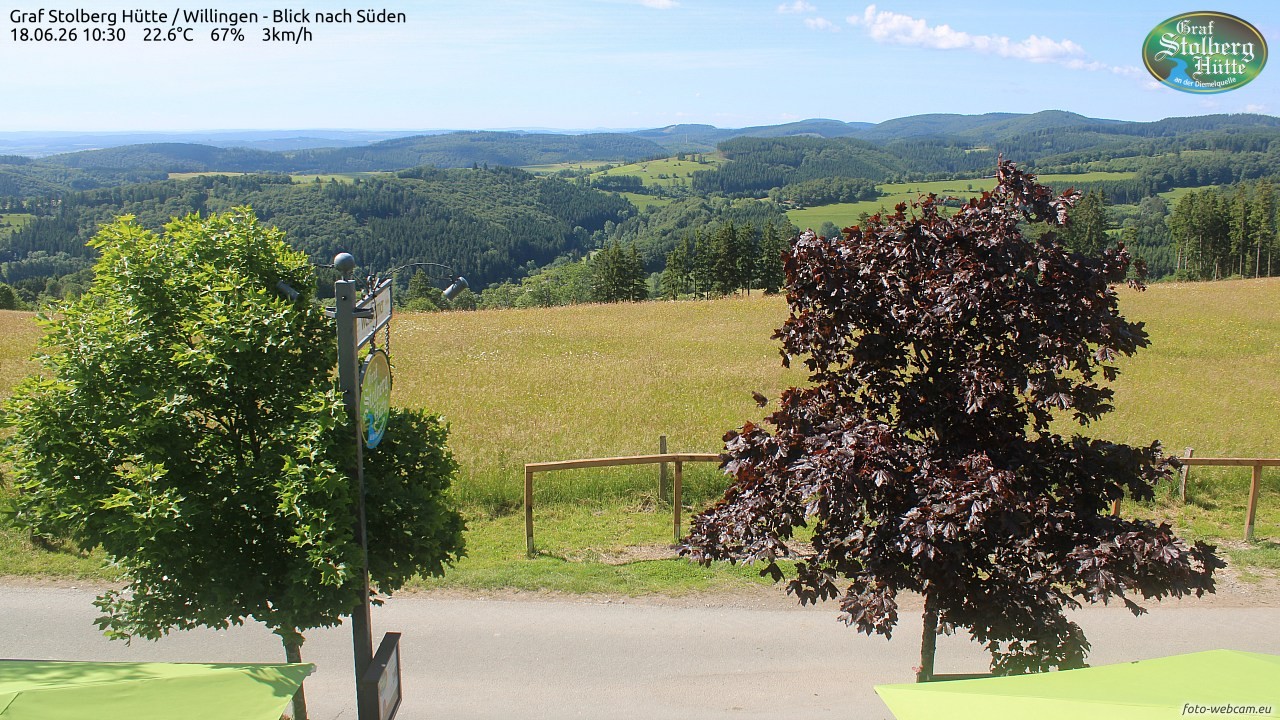 Archived image Webcam Mountain Hut Graf Stolberg near Willingen