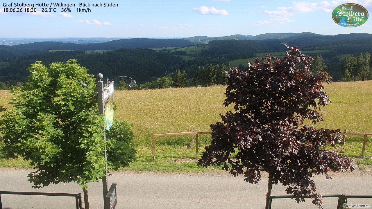 Archiv Foto Webcam Willingen: Graf Stolberg Hütte bei Usseln