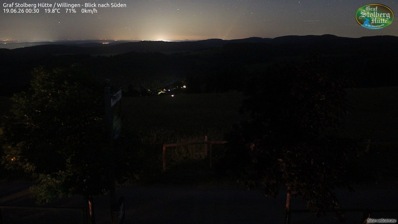 Archived image Webcam Mountain Hut Graf Stolberg near Willingen