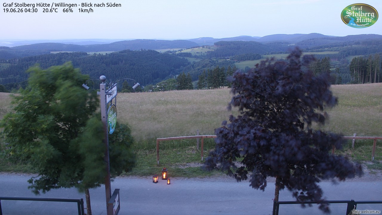 Archived image Webcam Mountain Hut Graf Stolberg near Willingen