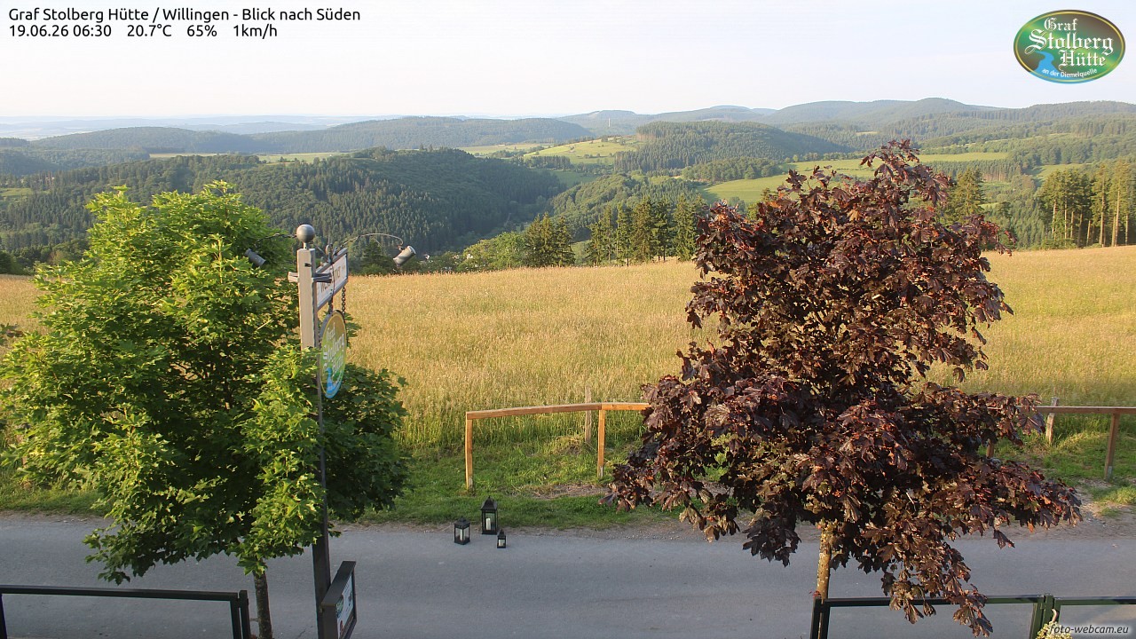 Archived image Webcam Mountain Hut Graf Stolberg near Willingen
