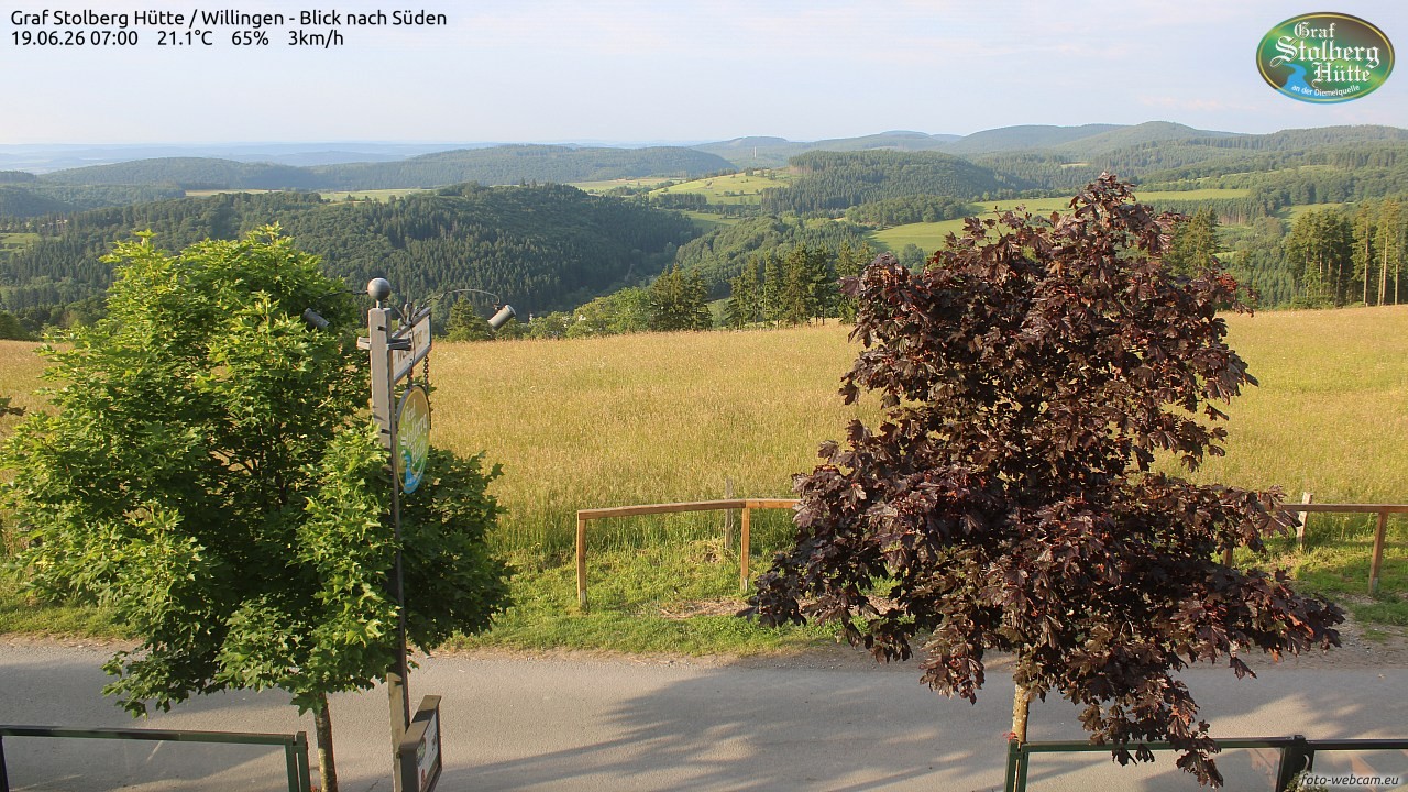 Archived image Webcam Mountain Hut Graf Stolberg near Willingen