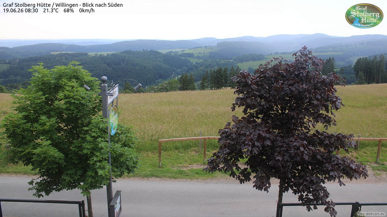 Archived image Webcam Mountain Hut Graf Stolberg near Willingen