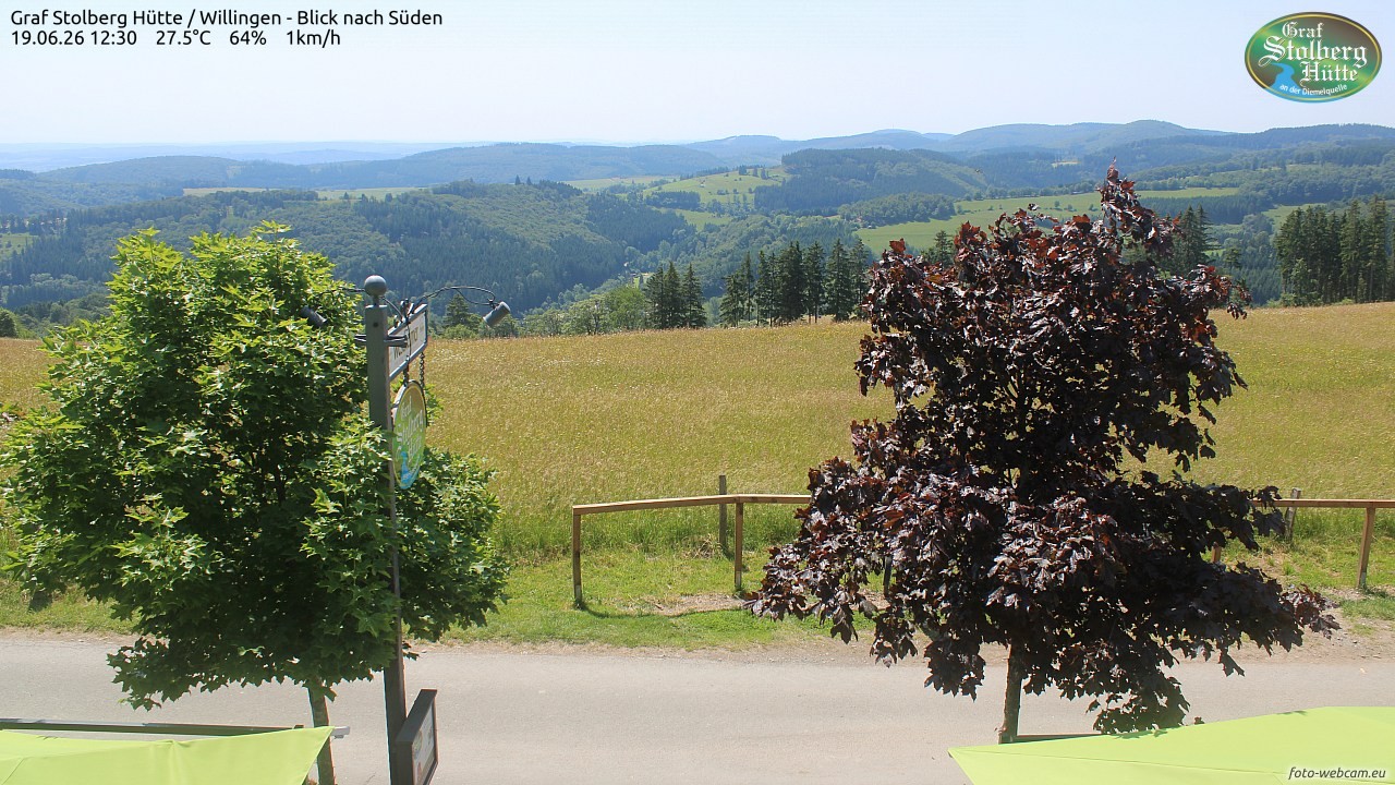 Archived image Webcam Mountain Hut Graf Stolberg near Willingen