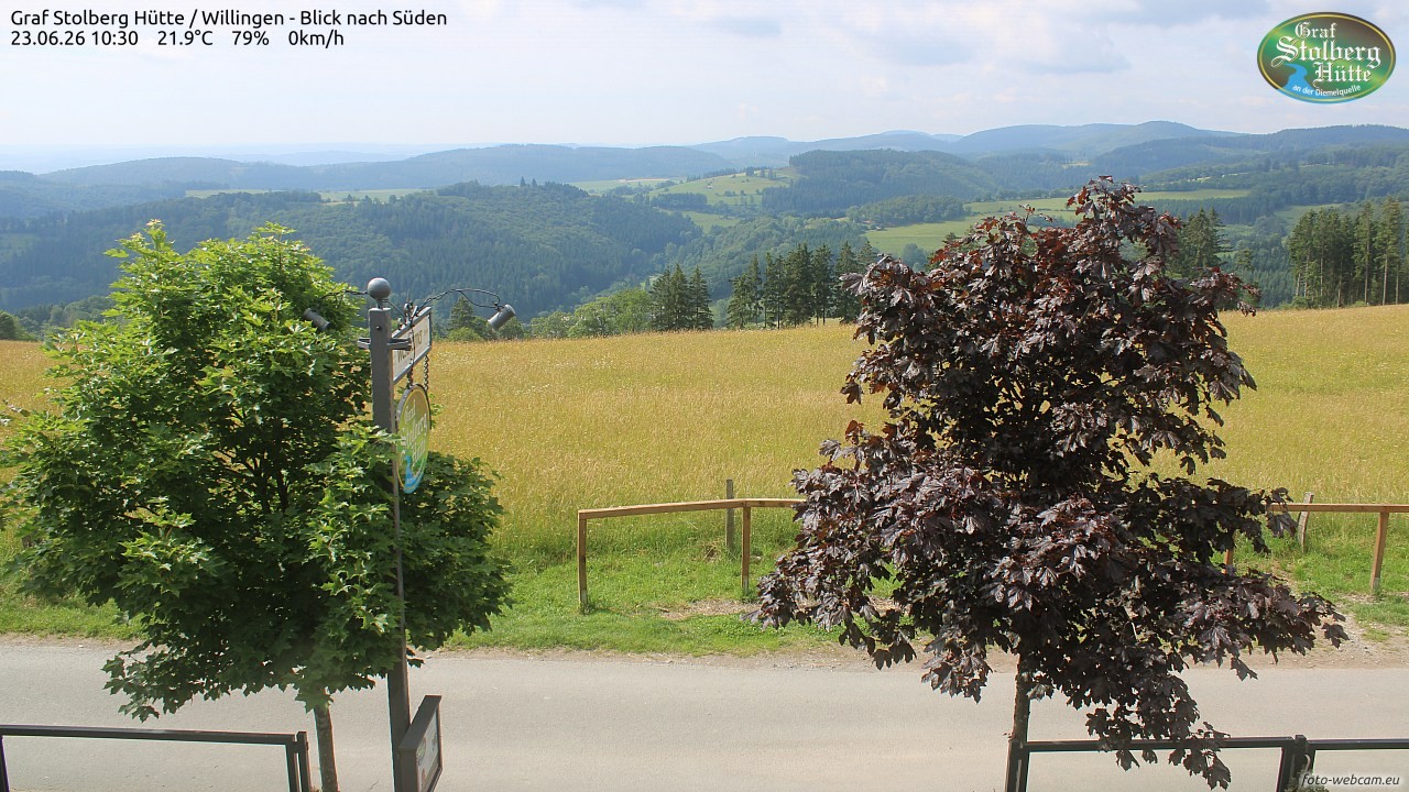 Archived image Webcam Mountain Hut Graf Stolberg near Willingen