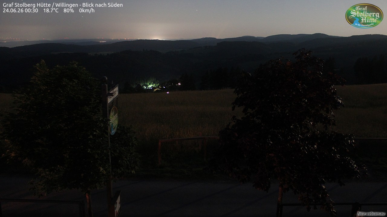 Archived image Webcam Mountain Hut Graf Stolberg near Willingen