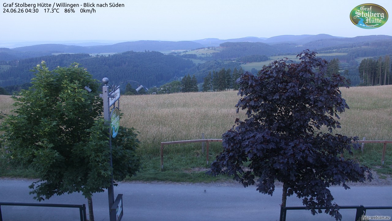 Archived image Webcam Mountain Hut Graf Stolberg near Willingen