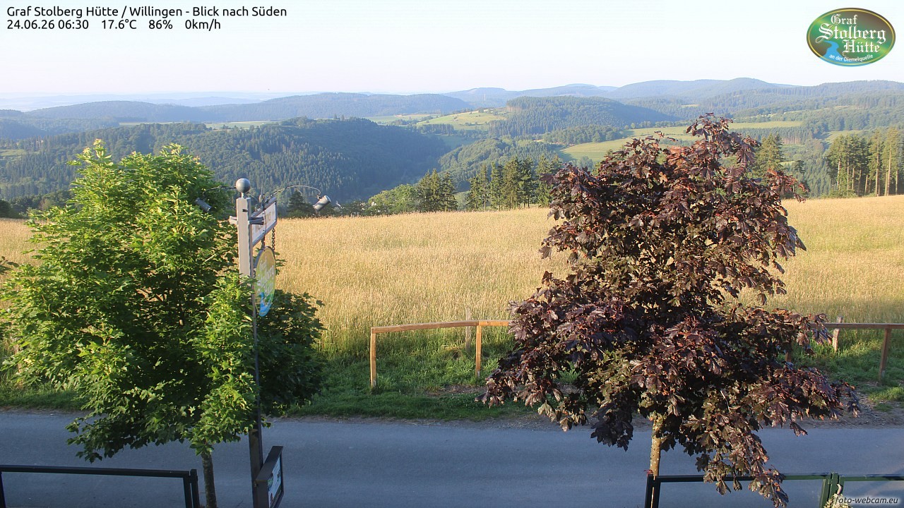 Archived image Webcam Mountain Hut Graf Stolberg near Willingen