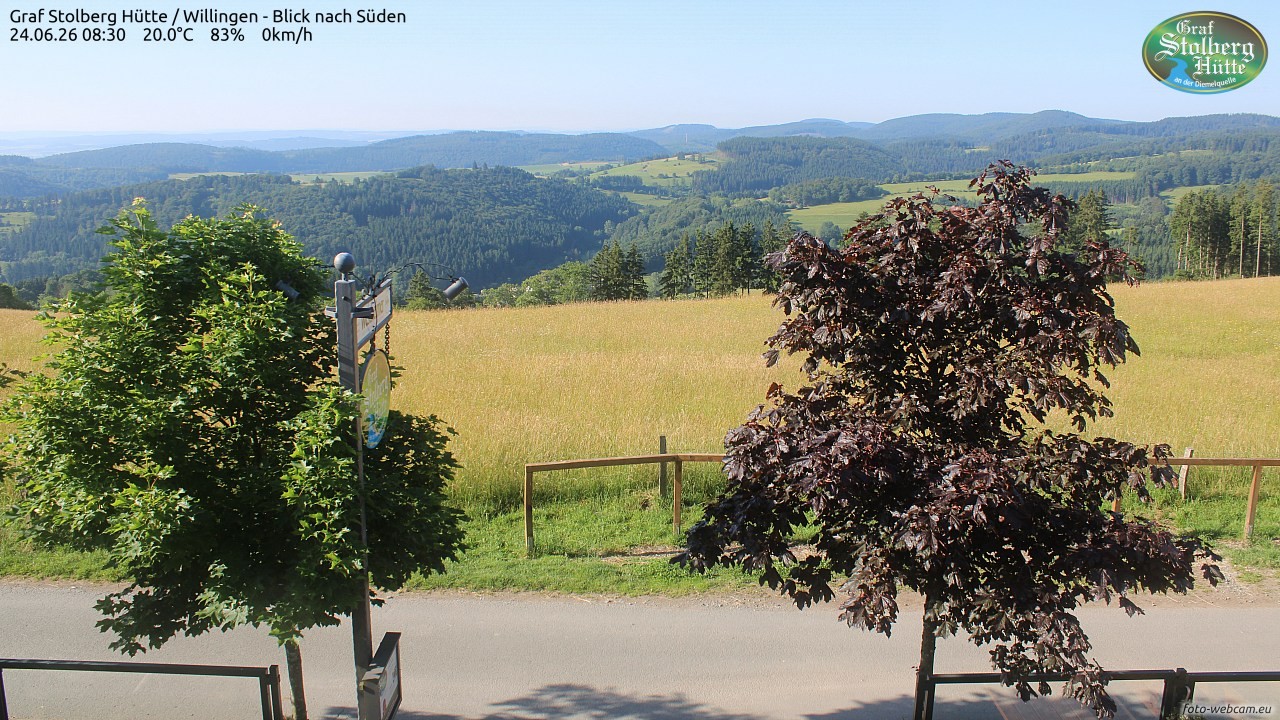 Archived image Webcam Mountain Hut Graf Stolberg near Willingen