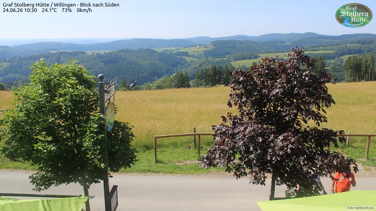 Archived image Webcam Mountain Hut Graf Stolberg near Willingen