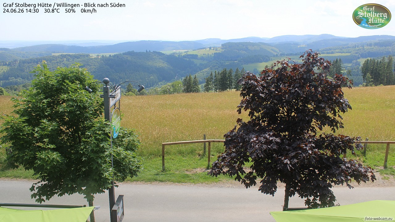 Archived image Webcam Mountain Hut Graf Stolberg near Willingen