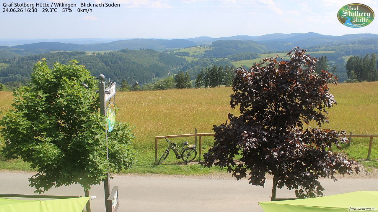Archived image Webcam Mountain Hut Graf Stolberg near Willingen