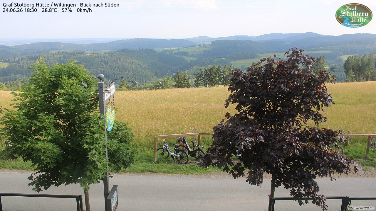 Archived image Webcam Mountain Hut Graf Stolberg near Willingen