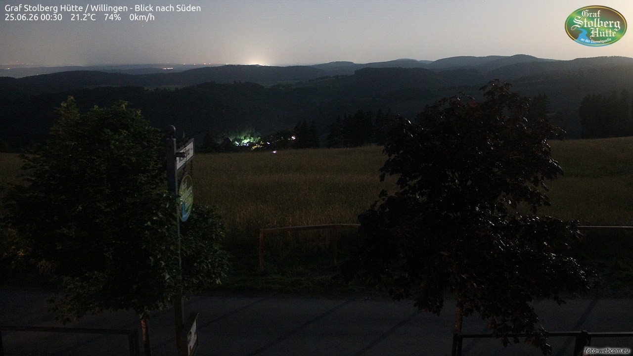 Archived image Webcam Mountain Hut Graf Stolberg near Willingen
