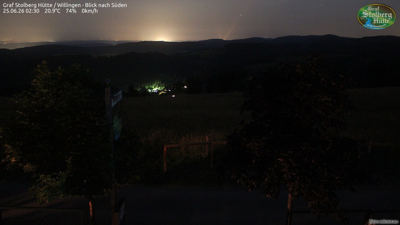 Archived image Webcam Mountain Hut Graf Stolberg near Willingen
