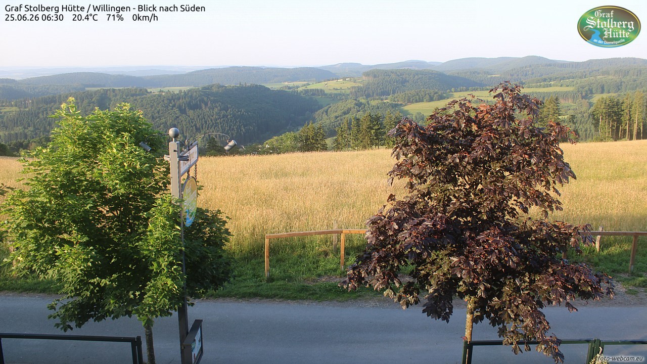 Archived image Webcam Mountain Hut Graf Stolberg near Willingen