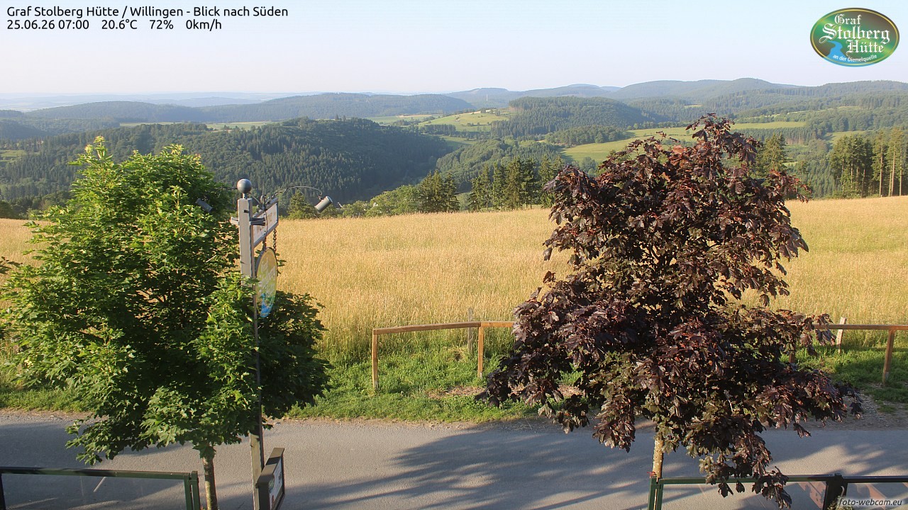 Archived image Webcam Mountain Hut Graf Stolberg near Willingen