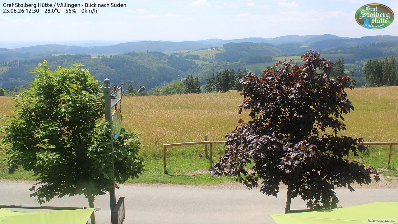Archived image Webcam Mountain Hut Graf Stolberg near Willingen