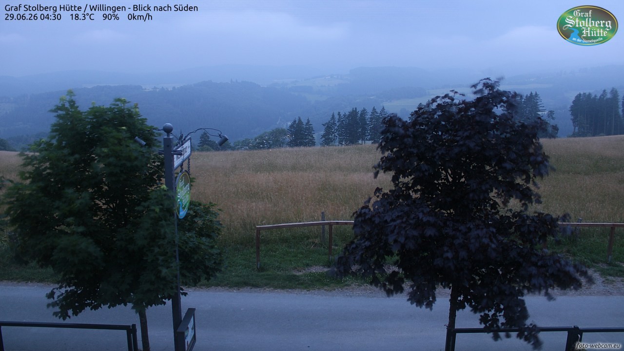Archiv Foto Webcam Willingen: Graf Stolberg Hütte bei Usseln