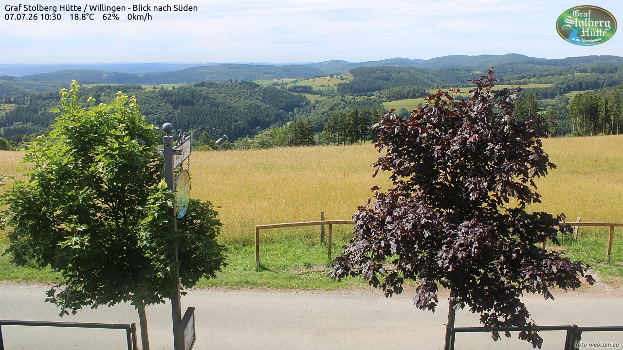Archiv Foto Webcam Willingen: Graf Stolberg Hütte bei Usseln