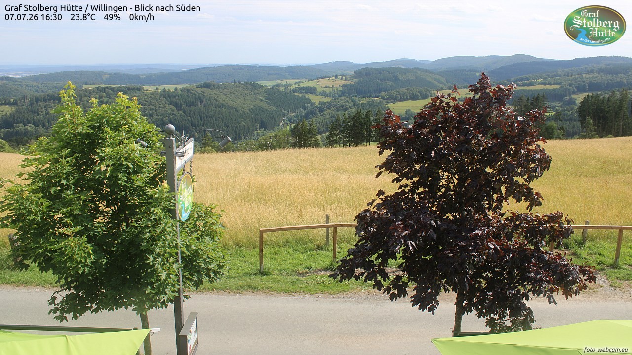Archiv Foto Webcam Willingen: Graf Stolberg Hütte bei Usseln