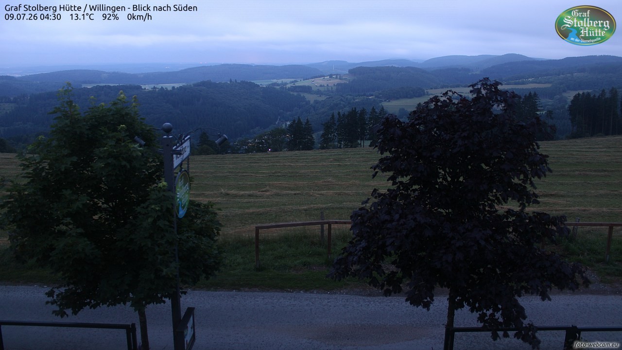 Archived image Webcam Mountain Hut Graf Stolberg near Willingen
