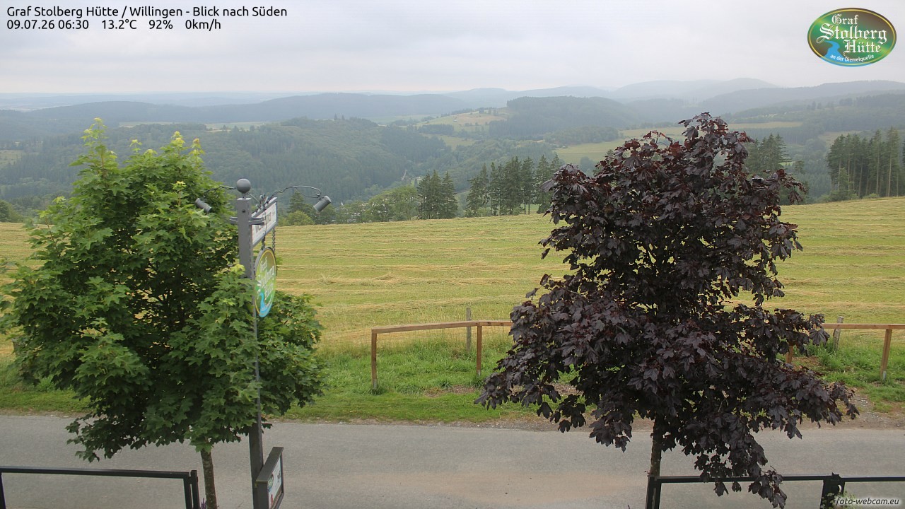 Archived image Webcam Mountain Hut Graf Stolberg near Willingen