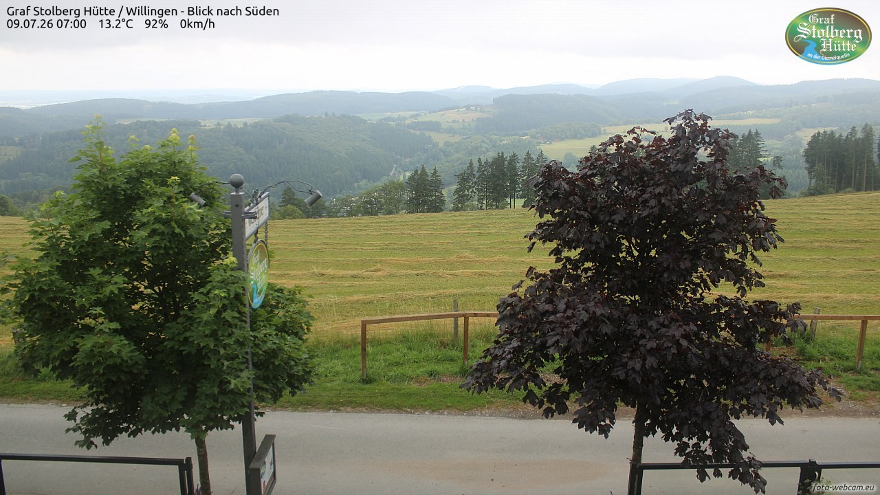 Archived image Webcam Mountain Hut Graf Stolberg near Willingen