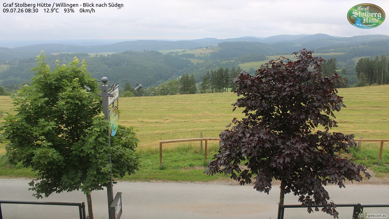 Archived image Webcam Mountain Hut Graf Stolberg near Willingen