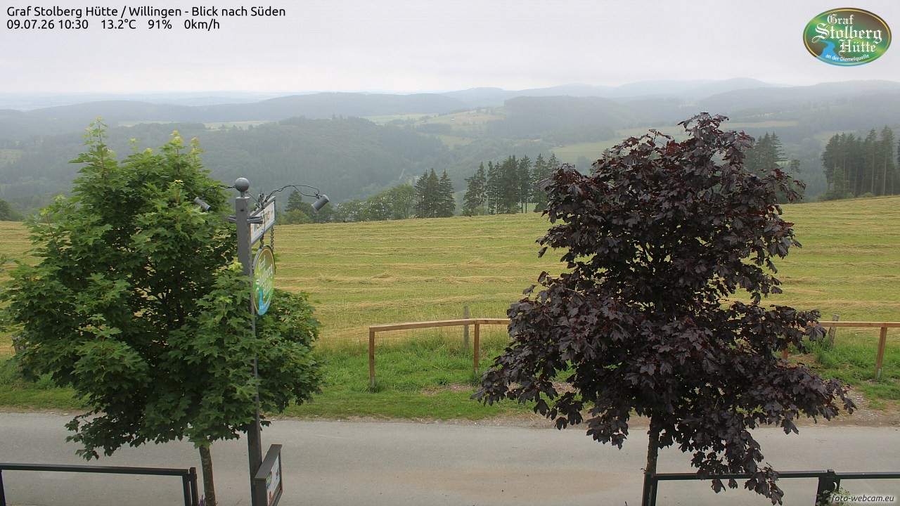 Archived image Webcam Mountain Hut Graf Stolberg near Willingen