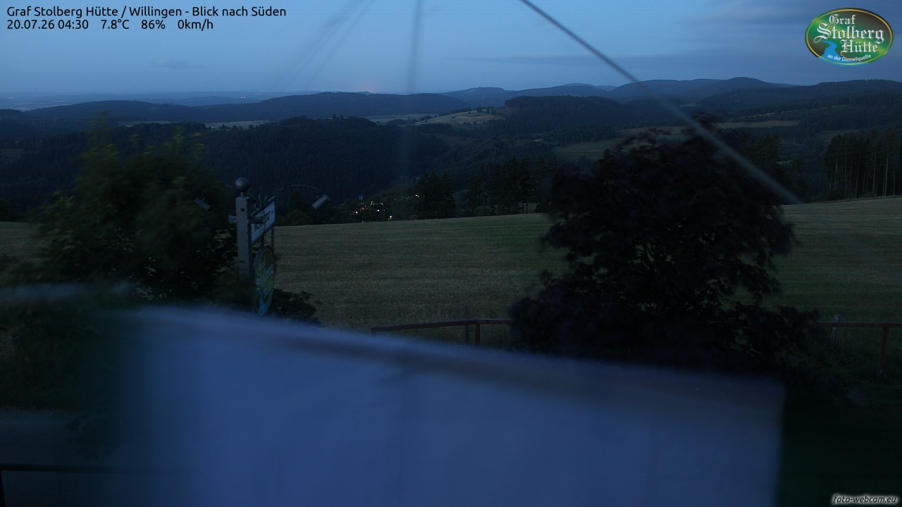 Archiv Foto Webcam Willingen: Graf Stolberg Hütte bei Usseln
