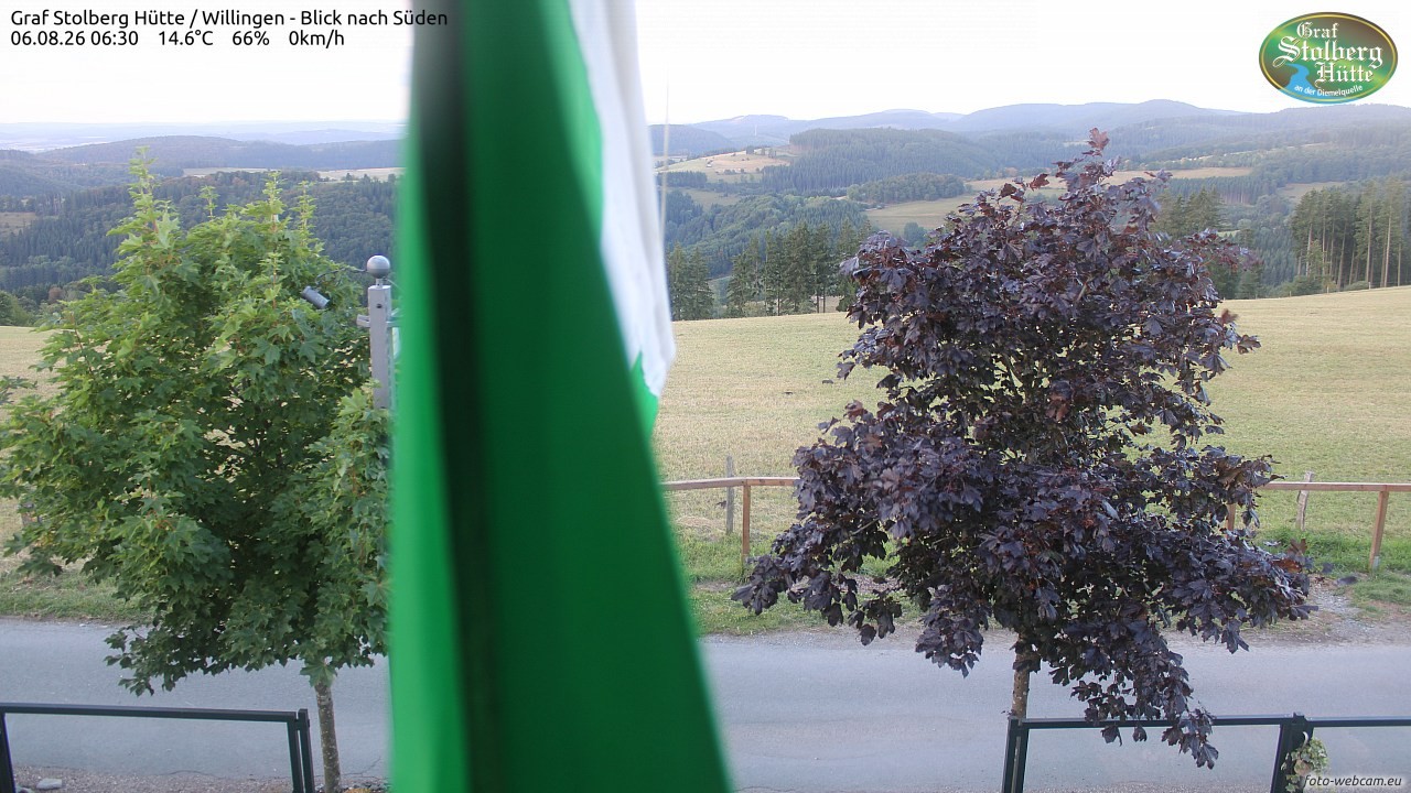 Archived image Webcam Mountain Hut Graf Stolberg near Willingen