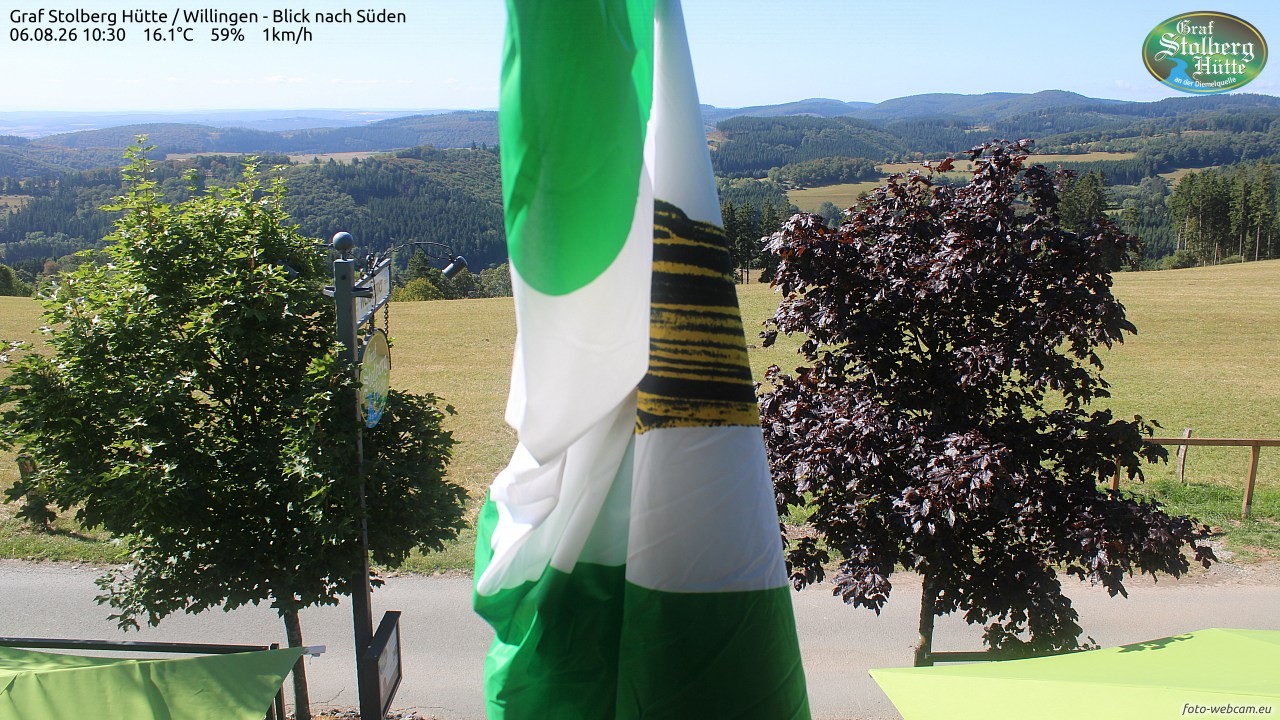 Archived image Webcam Mountain Hut Graf Stolberg near Willingen