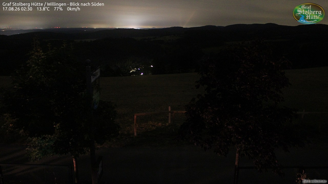 Archived image Webcam Mountain Hut Graf Stolberg near Willingen