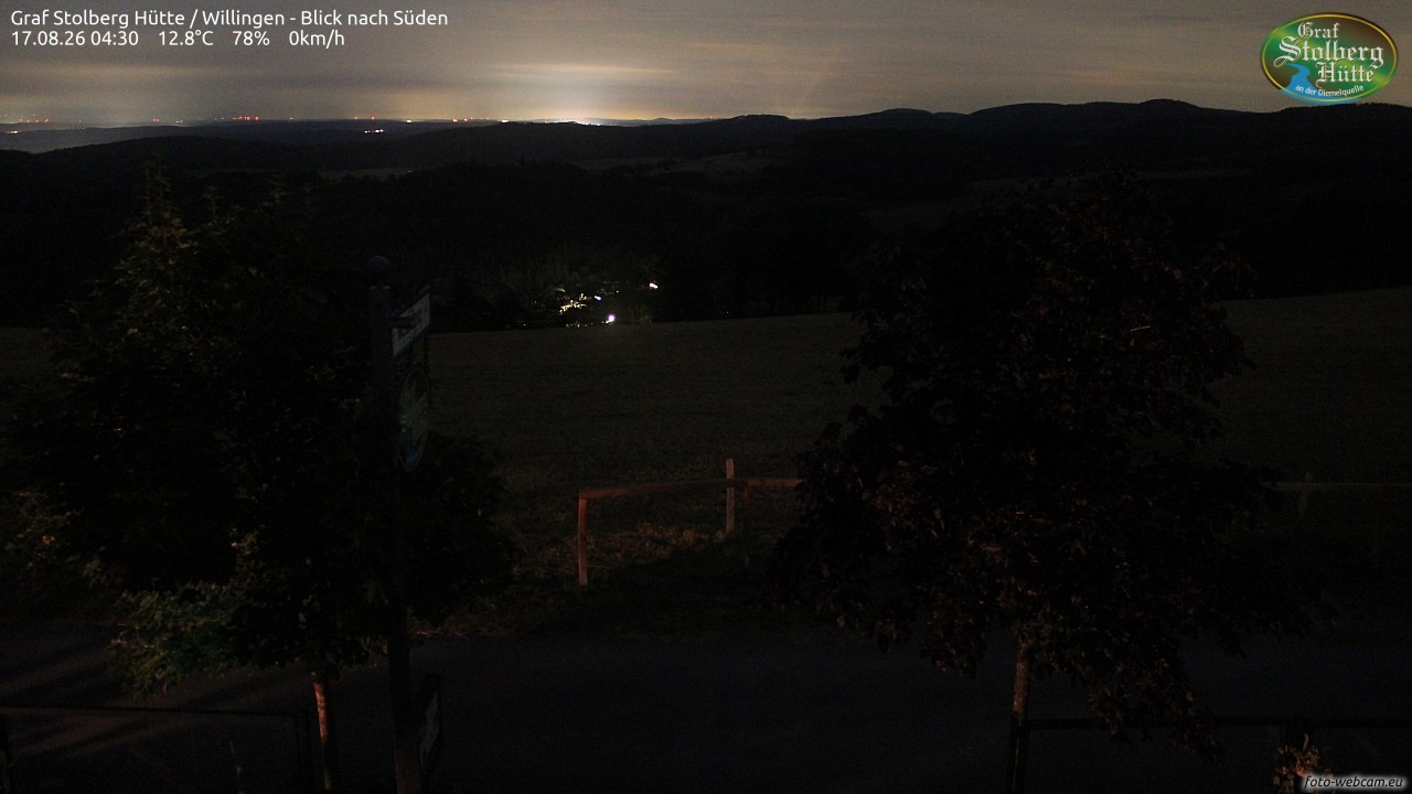 Archived image Webcam Mountain Hut Graf Stolberg near Willingen