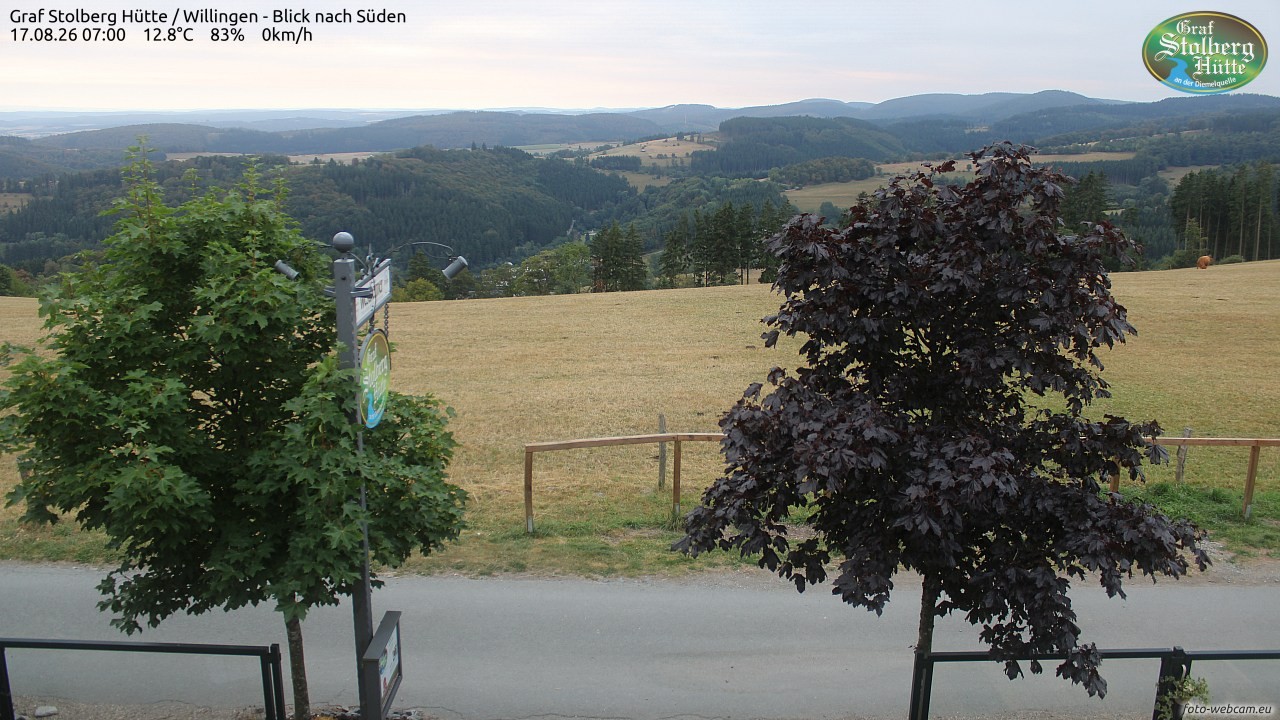 Archived image Webcam Mountain Hut Graf Stolberg near Willingen