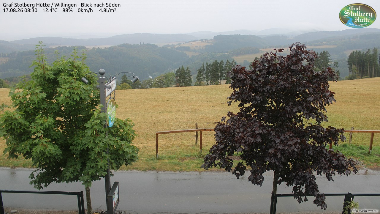 Archived image Webcam Mountain Hut Graf Stolberg near Willingen