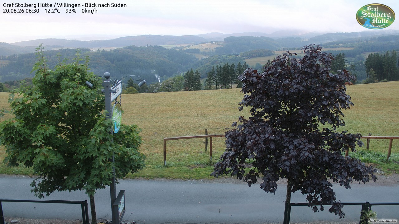 Archived image Webcam Mountain Hut Graf Stolberg near Willingen