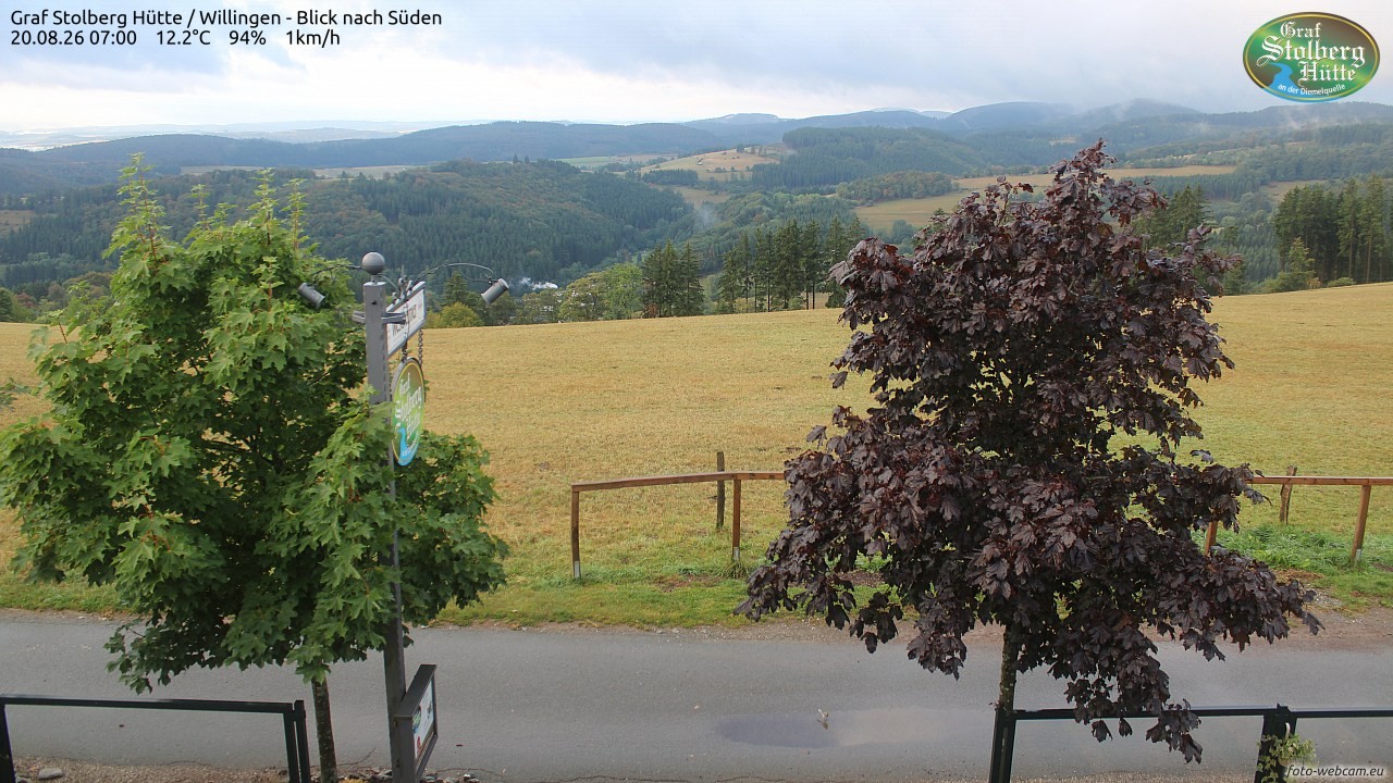 Archived image Webcam Mountain Hut Graf Stolberg near Willingen