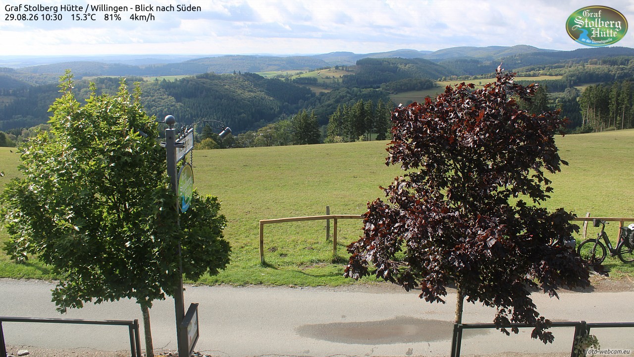 Archived image Webcam Mountain Hut Graf Stolberg near Willingen