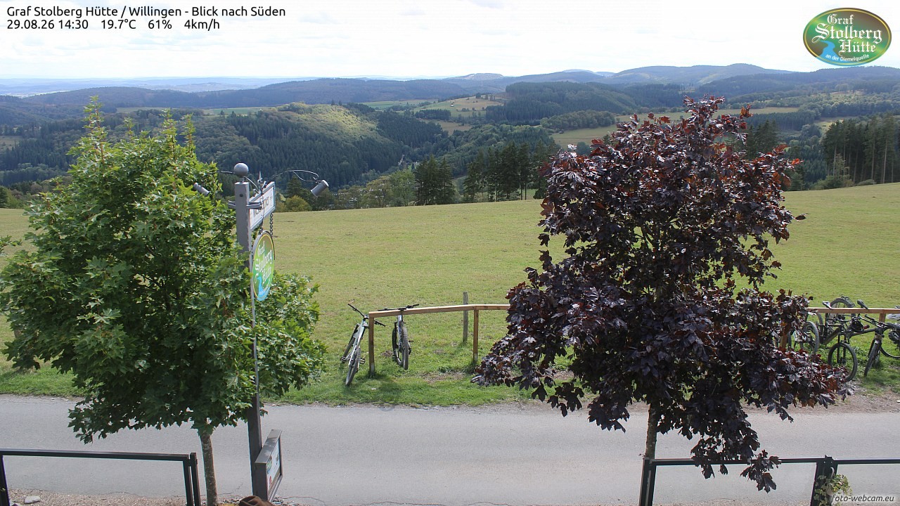 Archived image Webcam Mountain Hut Graf Stolberg near Willingen